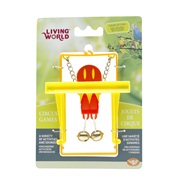 Living World Circus Bird Toy with Monkey Bar - Red