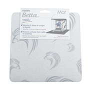 Marina Betta Mat White/Grey 8" x 8" 