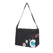 Dogit Style Nylon Messenger Dog Carry Bag, Da Face, Black (for small dogs up to 9kg/20lbs)
