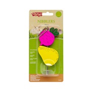 Living World® Nibblers Beet & Pear on Stick Wood Chew