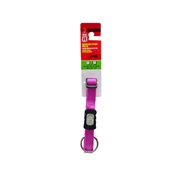 Dogit Single Ply Adjustable Nylon Dog Collar with Snap- Purple, Large