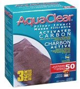 AquaClear 50 Activated Carbon Filter Insert 3 pack, 210g (7.4 oz)