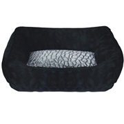 Dogit Style Dog Rectangular Reversible Cuddle Bed-Turtle, Black, Xsmall. 43.2cm x 35.6cm x 16.5cm (17" x 14" x 6.5").