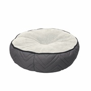 Dogit DreamWell Dog Mattress Bed - Round - Gray/White - 50 cm dia (19.5 in)
