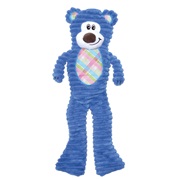Dogit Stuffies Dog Toy - Corduroy Plush & Crinkle Blue Bear - 40.5 cm (16 in)