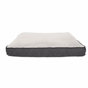 Dogit DreamWell Dog Mattress Bed - Rectangular - Gray/White - 73 x 51 x 7.6 cm (29 x 20 x 3 in)