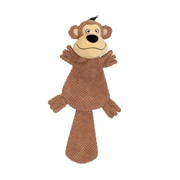 Dogit Stuffies Dog Toy – XL Flat Friend - Monkey - 49 cm (19.5 in)