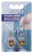Marina Clear Light Bulbs, 7W,120V