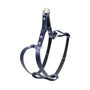 Dogit Style Adjustable Step-in Leather Dog Harness - Blue, 10mm x 17cm-33cm (3/8" x 7" - 13")