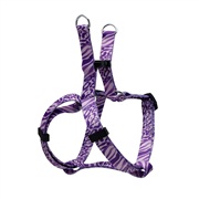 Dogit Style Adjustable Step In Dog Harness, Jungle Fever, Purple, XX-Small