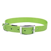 Dogit Double Ply Nylon Dog Collar with Buckle- Green, XLarge (51cm/20”)