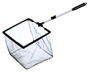 Mini Pond Skimmer Net,  15 x 20 cm (6” x 8”) with extendable handle