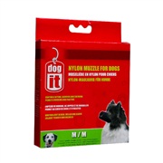 Dogit Nylon Dog Muzzle-Black-Medium (14cm / 5.5")