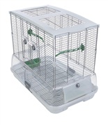 Vision Bird Cage for small birds (M01) - Small Wire, single height - 61 x 38 x 52 cm (24 L x 15 W x 20.5 in H)
