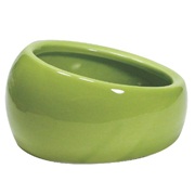 Living World Ergonomic Dish 
Small, 120 mL (4.22 oz)
Green/Ceramic