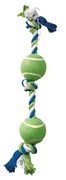 Dogit Dog Knotted Rope Toy, Multicoloured 2-Ball Tug