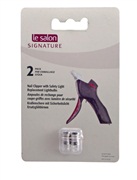 Le Salon Signature Nail Clipper with Safety Light Replacement Light Bulbs, 2 pack