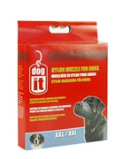 Dogit Nylon Dog Muzzle-Black-XXLarge (30cm)
