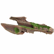 Fluval Brown Driftwood Replica with Moss - Large 44 x 9 x 17 cm (17.3" x 3.5" x 6.7")