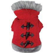 Dogit Style Fall/Winter 2011 Small Dog Clothing Collection - Hoodie Sweater, Red, Large