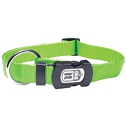 Dogit Single Ply Adjustable Nylon Dog Collar with Snap- Green, Large