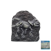 Marina Decorative Fossils,   Triceratop, Glow in the Dark, 6.2” x 2.6” x 6.7”
