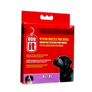 Dogit Nylon Dog Muzzle-Black-XLarge (21.5cm / 8.5")