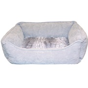 Dogit Style Dog Rectangular Reversible Cuddle Bed-Wild Animal,Grey, Xsmall. 43.2cm x 35.6cm x 16.5cm (17" x 14" x 6.5").