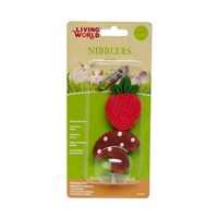 Living World Nibblers
Wood Chews - Strawberry & Mushroom on Stick