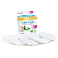 Catit Triple Action Fountain Filter - 5 pack