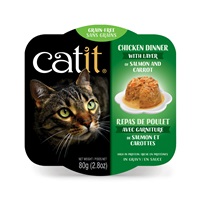 Catit Chicken Dinner with Salmon & Carrots - 80 g (2.8 oz)