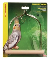 Living World Bird Swing with Wooden Perch
For Cockatiels
14 x 17.5 cm (5.5" x 7")