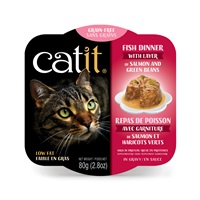 Catit Fish Dinner with Salmon & Green Beans - 80 g (2.8 oz)