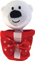Dogit Christmas Luvz Dog Toy - Present Toy, Polar Bear