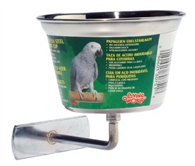 Living World Stainless Steel Parrot Cup
Medium - 480 ml (16 oz)