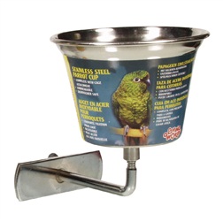 Living World Stainless Steel Parrot Cup
Small - 360 ml (12 oz)