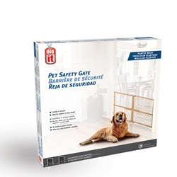 Dogit Pet Safety Gate - Plastic Mesh - 66 cm - 106.5 cm W x 58.5 cm H (26" - 42" W x 23" H)