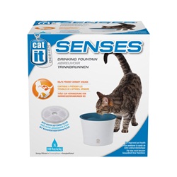 Catit Design Senses Drinking Fountain, With Water Softening Filter